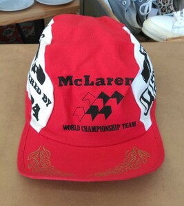 ビンテージ　サイクリングキャップ　帽子　マクラーレン　世界選手権チーム　HONDA　McLaren