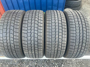 225/45R17 4本 DUNLOP WM02 冬タイヤ中古 超バリ山 レクサスISオーリスラフェスタアコードベンツゴルフ 作業手渡し可 札幌市白石区 H1177