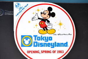 即決　TDL 　東京ディズニーランド　1983年　グランドオープニング前　プロモーション用　シール　ミッキーマウス　非売品