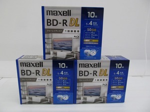 期間限定セール 【未使用】 マクセル maxell 録画用ブルーレイディスク 10枚入×3セット BRV50WPG.10S