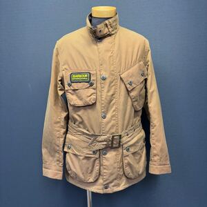 Barbour UR SL INTERNATIONAL size 36 国内正規品 バーブァー インターナショナル オイルドジャケット 裏地迷彩 バブワー 茶色