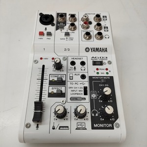 05w01902★1円~ 【ヤマハ】 YAMAHA ウェブキャスティングミキサー オーディオインターフェース 3チャンネル AG03 音楽制作 ジャンク品