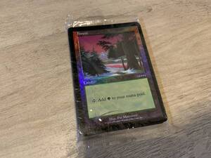 MTG　Magic the Gathering　マジックザギャザリング　英語版　Forest　Foil　ARENA　未開封　パック　レターパック発送