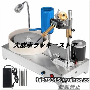 ジュエリー研磨機 1800/2800 RPM ポリッシャー 宝石 研磨機 研削用 Color : With Water Bucket 切断 彫刻 掘削