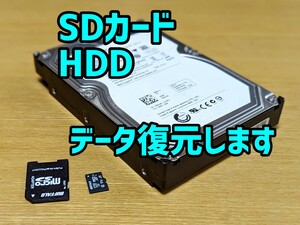 HDD SDカード USBメモリ データ 復元 復旧 サルベージ 承ります(写真・動画専門)