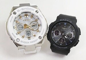 恋人達のペアウオッチ G-SHOCK BABY-G ペア腕時計 カシオ 2本セット 電波ソーラー gショック ベビーg GST-W300-7AJF BGA-2500-1AJF