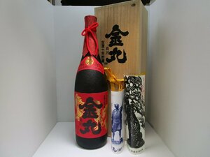 本場泡盛 金丸 尚円 古酒十年貯蔵 一升 1800ml 35% 伊是名酒造 未開栓 古酒 木箱・冊子付き/A41150