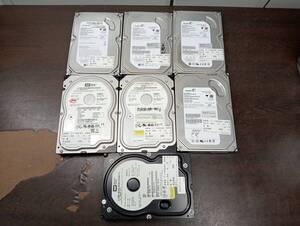 【YHD0598】★80GBx5 3.5inch HDD SATA 7台まとめて データー消去済★JUNK