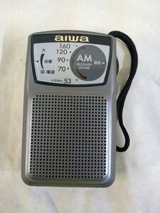 FG980【中古】【動作OK】 aiwa AMラジオ CR-AS9 携帯ラジオ 【動作可能】
