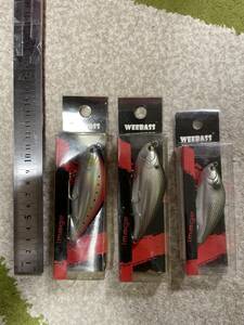 WEEBASS バス釣り バイブレーション 新品 3個セット シーバス 海釣り バラマンディ タイにて購入