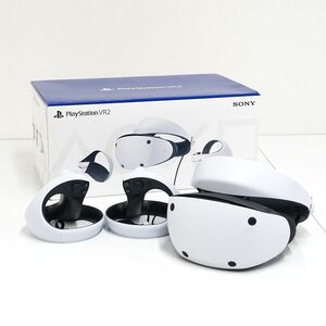 SONY Play Station VR2 CFI-ZVR1 USED美品 ヘッドセット+コントローラー左右 外箱付き ゲーム PS5 中古 動作未確認 【ジャンク】V0533