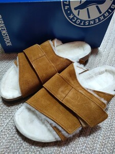 新品 定価25300 BIRKENSTOCK KYOTO Shearing 42 27cm ビルケンシュトック キョウト スエード ミンク ブラウン ナロー メンズ 正規品