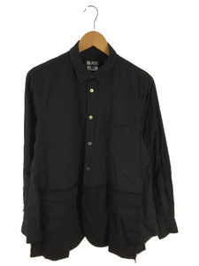 BLACK COMME des GARCONS◆長袖シャツ/M/コットン/BLK/1E-B021