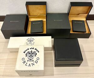 1円〜 Y 純正 ブランド箱 5箱セット BVLGARI ブルガリ シャネル オルランド ブラック アンティーク ケース 時計 付属品 冊子 説明書 A2