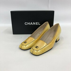 CHANEL シャネル ココマーク パンプス 735 3740 サイズ37 箱付き【CJBE3022】