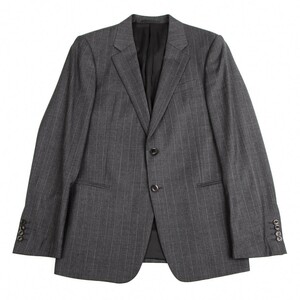 アルマーニコレツィオーニARMANI COLLEZIONI ストライプ2Bウールジャケット グレー50