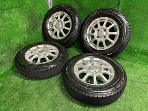 軽自動車等に BRIDGESTONE VAGGIO 13×4J PCD100 4H BRIDGESTONE ブリザック REVO GZ 145/80R13 売切!!