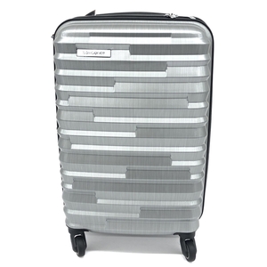 未使用品◆Samsonite サムソナイト ZIPPLUS　SPINNER　UPRIGHTS スーツケース◆ シルバーカラー 20インチ 機内持ち込み 旅行鞄 travel