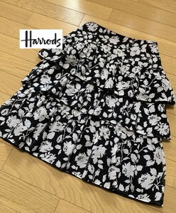 Harrods 【ハロッズ】 シルク 花柄 ティアード スカート サイズ 2