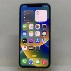 10131: 良品 iPhoneX 256GB グレー btt100% 保証付