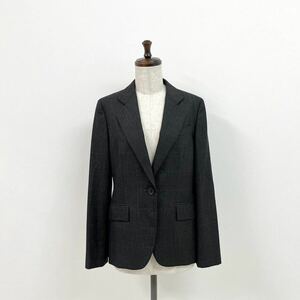 MARGARET HOWELL マーガレット ハウエル グレン チェック 1B テーラード ジャケット サイズ 2 グレー 系 JACKET