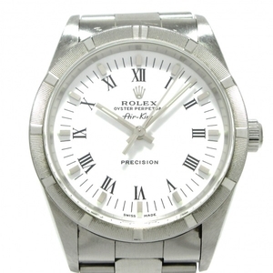 ROLEX(ロレックス) 腕時計 エアキング 14010M メンズ SS/エンジンターンドベゼル/10コマ(3コマ落ち) 白