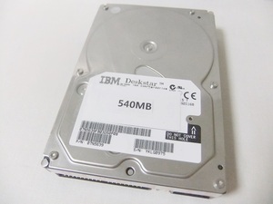 希少【保証付】NEC製 PC-98シリーズ用内蔵3.5インチIDE HDD 540MB 信頼の有名メーカー製HDD 保証付 予備やバックアップに 動作確認済