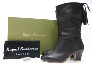 送料無料★新品★Rupert Sanderson ルパートサンダーソン★レザーブーツ★イタリア製★36★ブラック