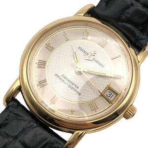 ユリスナルダン ULYSSE NARDIN サコマルコ 131-88 K18YG 腕時計 ユニセックス 中古