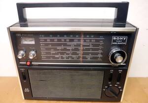 ★ ソニー SONY BCLラジオ TFM-2000F FM/AM/短波ラジオ 1969年 昭和レトロ【 受信できるが難あり 】ジャンク品★zz