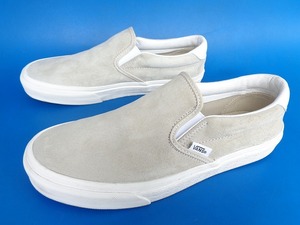 14150■VANS SLIPON LEATHER SUEDE バンズ スリッポン スエード レザー グレー 721278 26.5