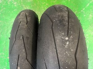 中古！ピレリ ディアブロ　スーパーコルサSP V3 PIRELLI DIABLO SUPER CORSA SP V3 120&190 1時間使用！ 