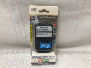 k161□ 【美品】 １円～ OHM AM/FM ポケットラジオ RAD-P 132N 動作確認済み ②