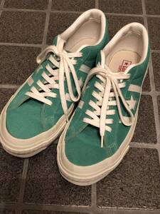 CONVERSE コンバース STAR&BARS J SUEDE GREEN 6 1/2 25.0cm スター&バーズ 日本製 緑