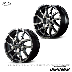 送料無料 マルカ サービス NITRO POWER DERINGER (BKMP/FPD) 8.5J-20 +20 6H-139.7 (20インチ) 6H139.7 8.5J+20【1本単品 新品】