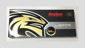 ☆彡 ６４ＧＢ msata SSD KingSpec製 未使用品 ☆彡 あ ZIFＨＤＤの代替用・速度UP！！に