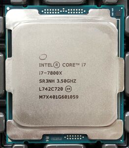 【中古パーツ】複数購入可 CPU Intel i7 7800X 3.5GHz SLAWR SkyLake-X LGA2066 6コア12スレッド 動作品 サーバー用