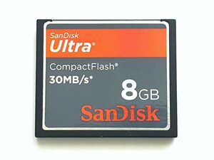 ☆美品☆ CFカード 8GB サンディスク ウルトラ SanDisk Ultra コンパクトフラッシュ CompactFlash Card