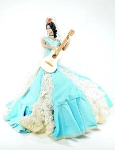 ハンドメイドで作られた表情豊かな人形！ビンテージ品　スペイン チクラナ MARIN社　フラメンコドール 高さ43cm 　KYA