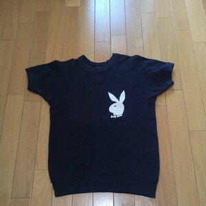 ★60s ビンテージ PLAYBOY 半袖スウェット★プレイボーイ フェルトプリント★Healthknit ヘルスニット★