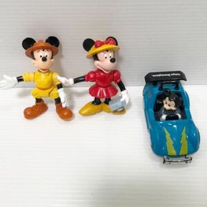 （ジャンク）90年代 ミッキーマウス ミニーマウスマクドナルド ハッピーセット おもちゃ 1998年 東京ディズニーランド　ミッキーミニカー