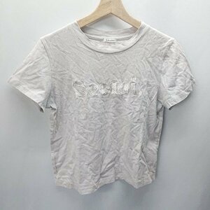 ◇ Seemi by NICE CLAUP シーミーバイナイスクラップ 半袖 Tシャツ サイズ表記なし グレー系 レディース E