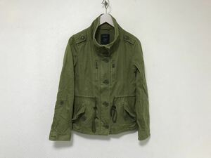 本物カルバンクラインジーンズCalvinKleinコットンミリタリージャケットM65ビジネスレディースカーキM