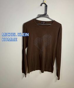 ■MICHEL KLEIN HOMME ミシェルクランオムロングスリーブ:46☆BH-893