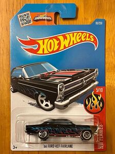 HW ‘66 FORD FAIRLANE　フォード　フェアレーン　ブラック　フレイムス　ホットウィール