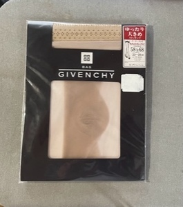 新品★ジバンシー★ガーターゴム付き・ストッキング★L/LL★ゆったり大きめもも58～68★あし23～24cm★GIVENCHY