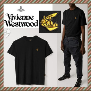 ● Vivienne Westwood ヴィヴィアンウエストウッド 新品 半袖 Tシャツ BOXY M 黒 ORB オーブ ブラック オーガニックコットン ワッペン