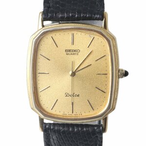 【中古】 SEIKO セイコー Dolce ドルチェ メンズクォーツ 腕時計 社外ベルト 6030-5550 腕回り約16~20cm(7穴調整) NT BCランク