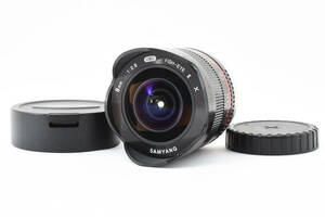 ★良品★ サムヤン SAMYANG 8mm F2.8 UMC Fish-eye II フジX用 ブラック #7431