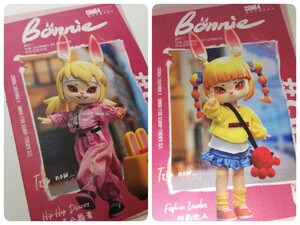 Bonnie bunny ボニーバニー ヒップホップダンサー ファッションリーダー アクションフィギュア bjd ドール 着せ替え人形 2体セット